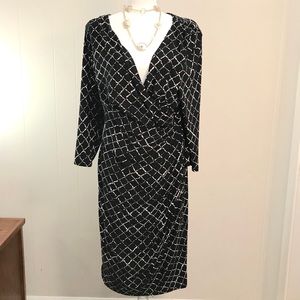 Ralph Lauren plunge neckline dress